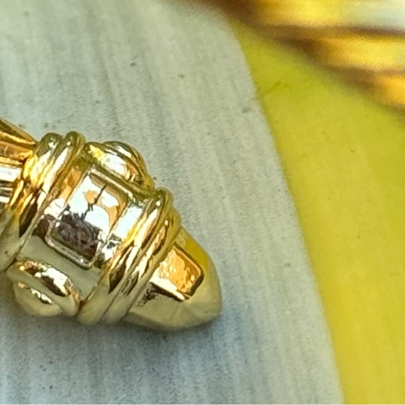 Authentic David Yurman Gold-Tone Cable Bracelet/Open Cuff - Picture 3 of 15